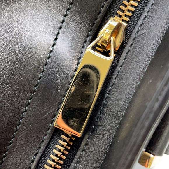 Saint Laurent Paris Handbag Y Line Cabas YSL 2way Shoulder Bag Black - Picture 7 of 9